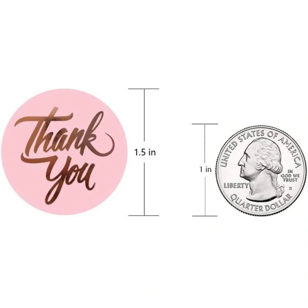 100 ~1.5” Thank You Boutique Stickers 🌟🆕🌟 2 Rolls For $15 (Bundle & Save)